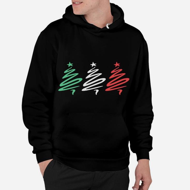 Buon Natale - Merry Christmas Italian Flag Trees Sweatshirt Hoodie