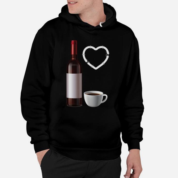Caffeine Chaos Wine Repeat Funny Coffee Lover Wine Drinking Hoodie