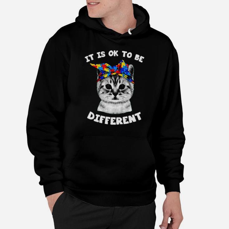 Cat It Is Ok To Be Different Hoodie