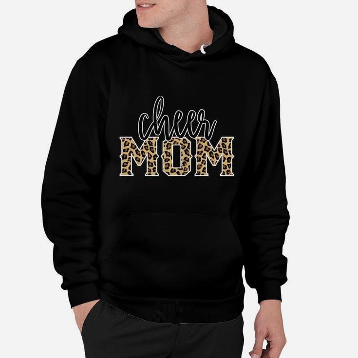 Cheer Mom Leopard Print Womens Proud Cheerleader Mother Sweatshirt Hoodie