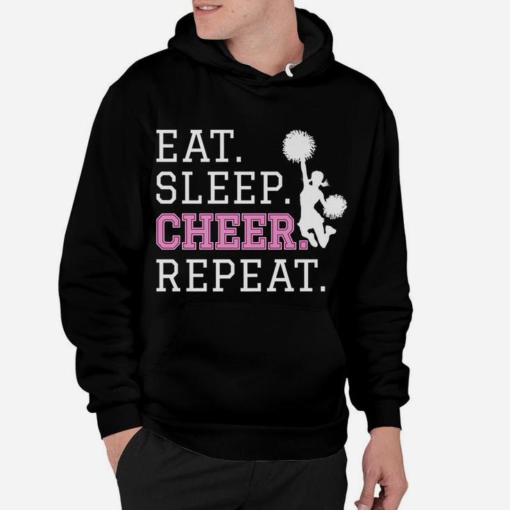 Cheerleading - Eat Sleep Cheer Repeat - Cheerleader Hoodie
