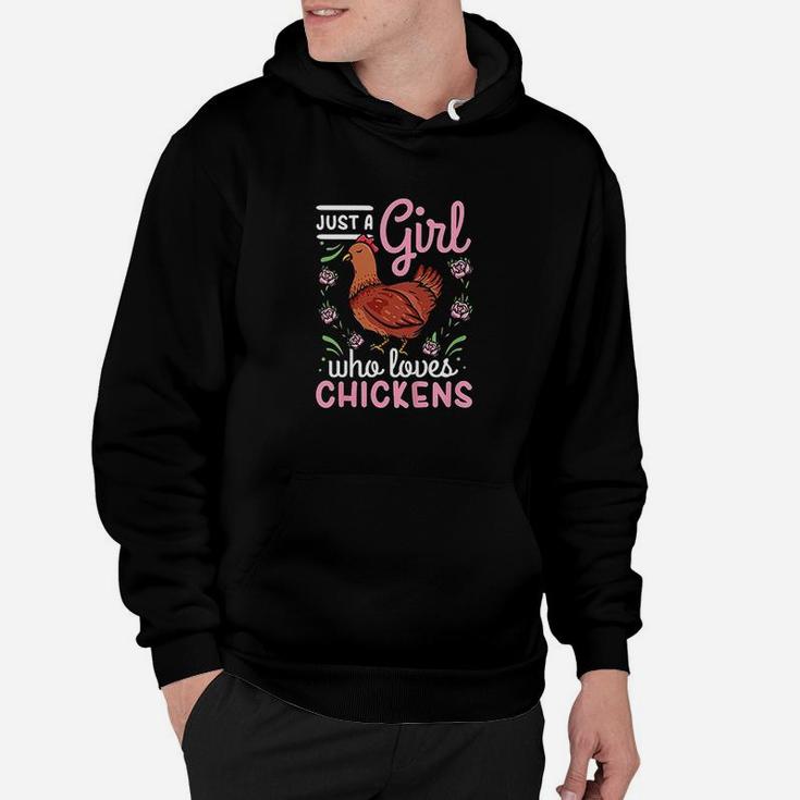Chicken Lover Just A Girl Who Loves Chickens Hoodie