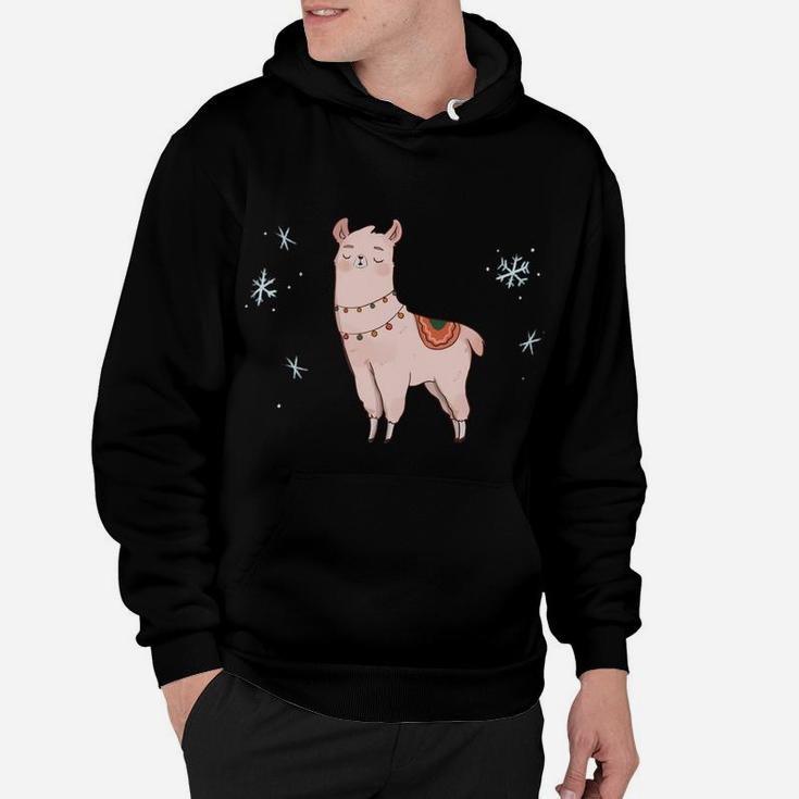 Christmas Llama Funny Cute Animal Alpaca Family Pajama Gift Sweatshirt Hoodie