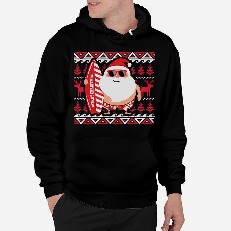 Christmas Santa Claus Hawaii Ugly Sweater Design Sweatshirt Hoodie