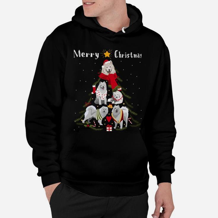 Christmas Tree Samoyed Lover Xmas Dog Owner New Year Sweatshirt Hoodie