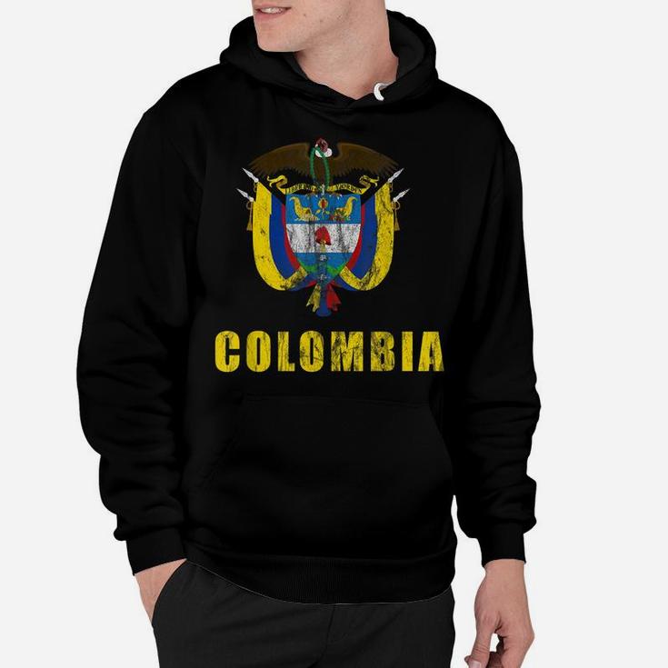 Colombia  Gifts Soccer Cup Columbian Jersey Blue Hoodie