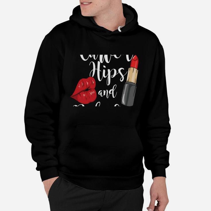 Curved Hips And Red Lips For Curvy Strong Women And Girl Hoodie
