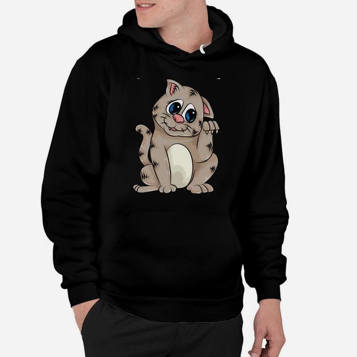 Cute Cat Gift For Boys Men Feline Cat Kitten Animal Lovers Sweatshirt Hoodie