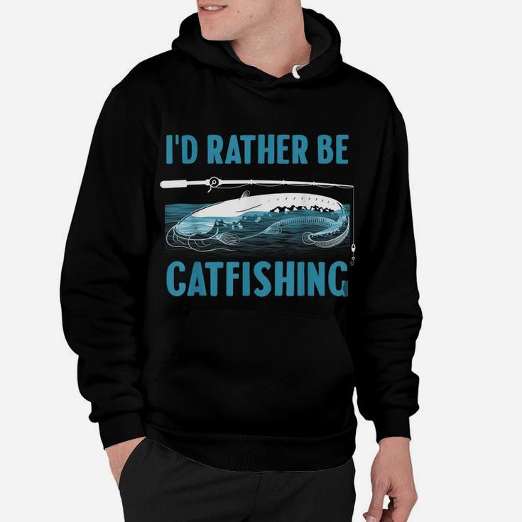 Cute Catfishing Designs For Men Women Funny Fishing Catfish Hoodie