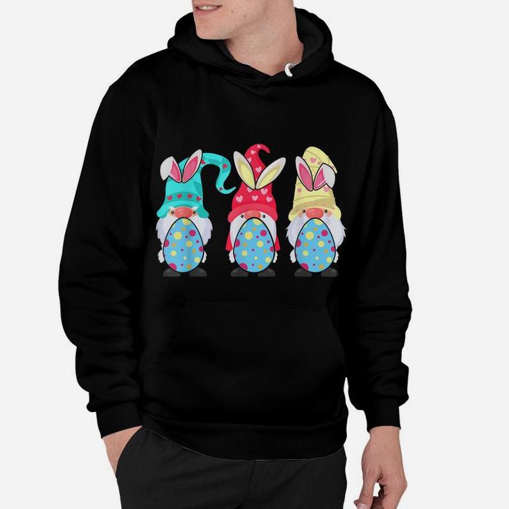 Cute Gnomes Bunny Easter Egg Hunting Hoodie