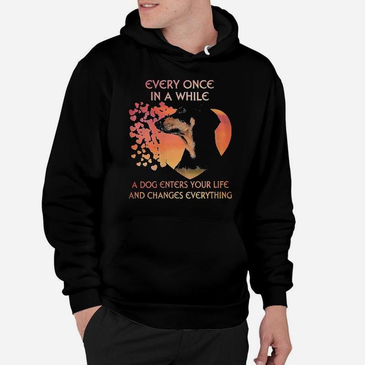 Dachshund Every Once In A While A Dog Enters Your Life And Changes Everything Hoodie