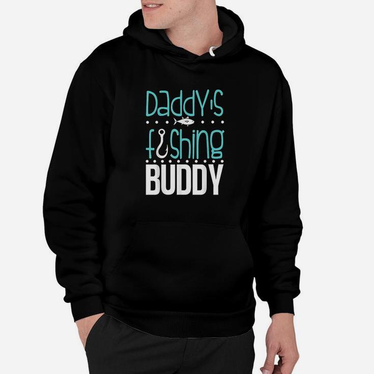 Daddys Fishing Buddy Funny Father Kid Matching Hoodie