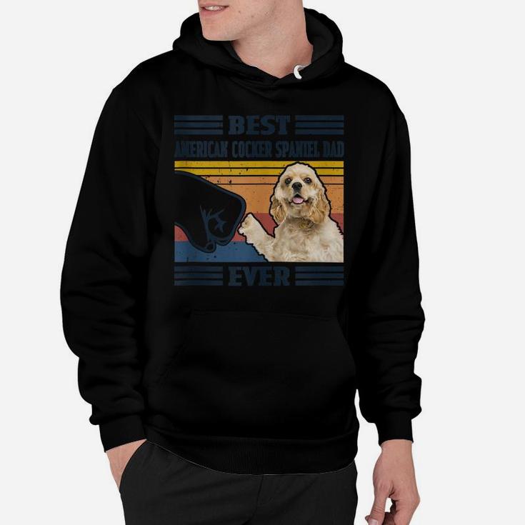 Dog Vintage Best American Cocker Spaniel Dad Ever Father's Hoodie