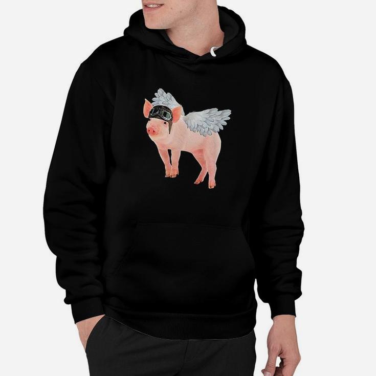 Dont Ever Stop Believing Pig Pink Flying Pig Hoodie