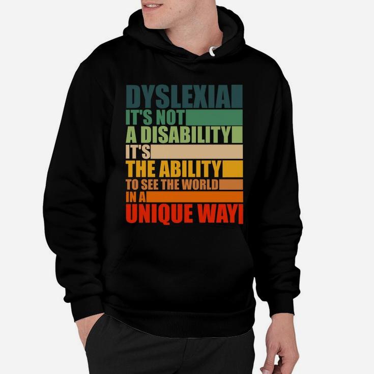 Dyslexia It's Not A Disability Dyslexia Awareness Skeleton Sweatshirt Hoodie