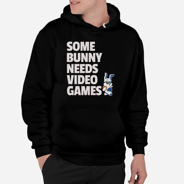 Easter Some Bunny Needs Video Games Boys Girls Kids Hoodie