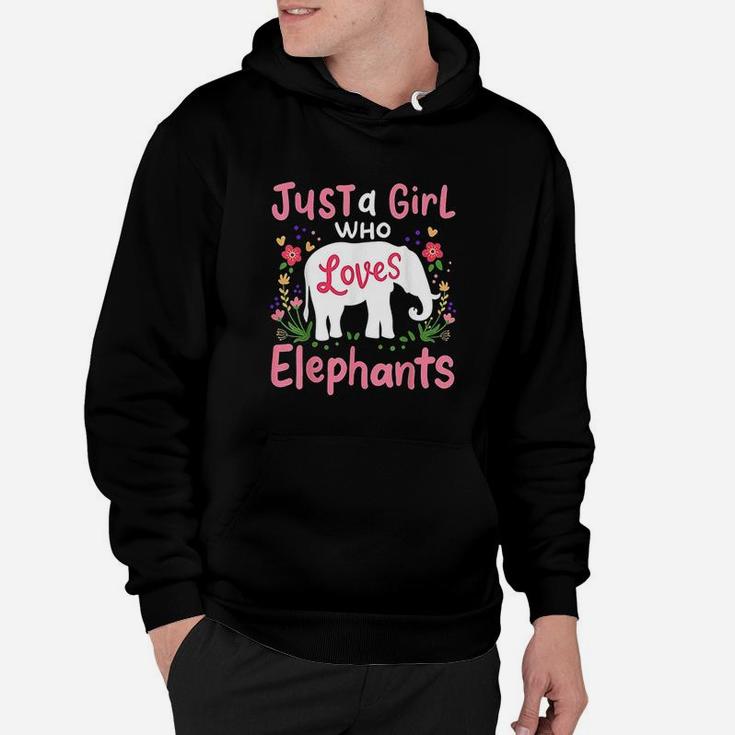 Elephant Just A Girl Who Loves Elephants Hoodie