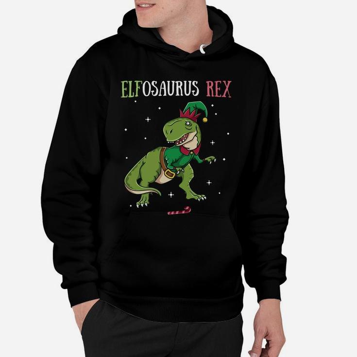 Elfosaurus T-Rex Elf Dinosaur Elves Christmas Dino Gift Sweatshirt Hoodie