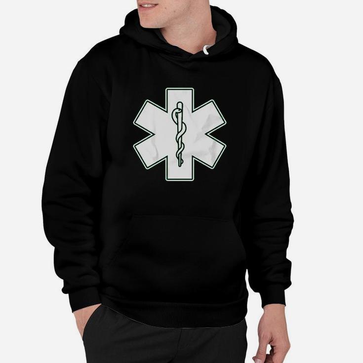 Ems Sign Emt Emergency Medical Technician Fitted Hoodie