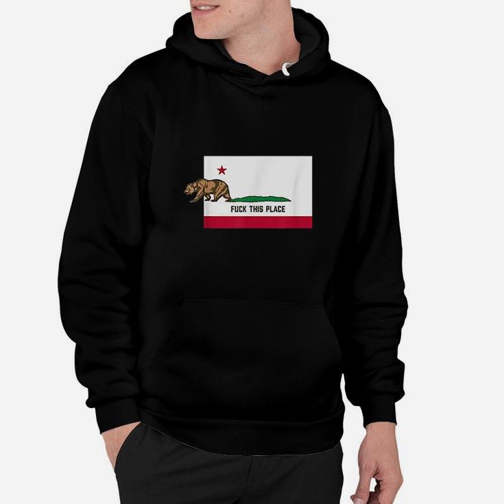 F This Place  Leaving California Funny Designed Hoodie