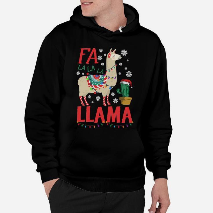 Fa La La Llama Xmas Women Men Kids Gift Llama Christmas Sweatshirt Hoodie
