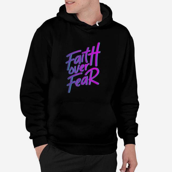 Faith Over Fear 90S Style Christian Hoodie