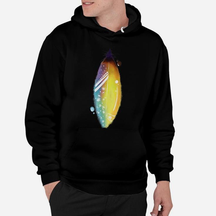 Floral Feather For Spring & Summer - Surf Beach Graphic Hoodie