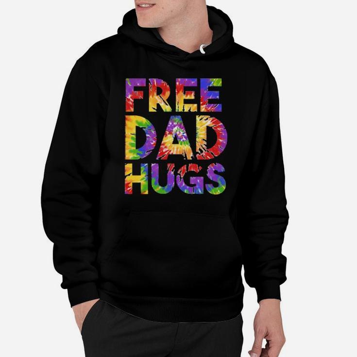 Free Dad Hugs Pride Lgbtq Gay Rights Straight Support Tiedye Hoodie