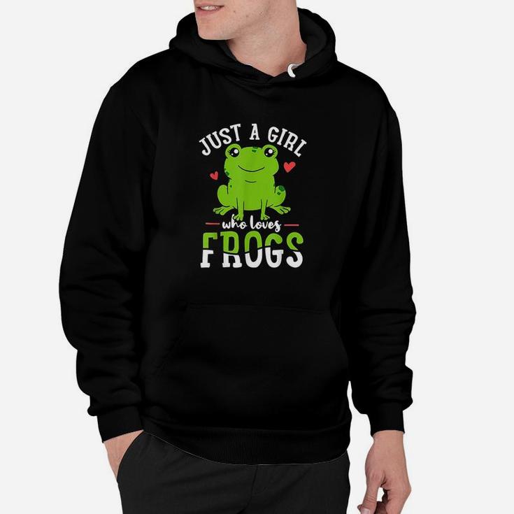 Frog Just A Girl Who Loves Frogs Hoodie