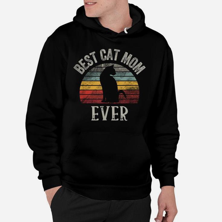 Funny Best Cat Mom Ever Cats Mom Lovers Hoodie
