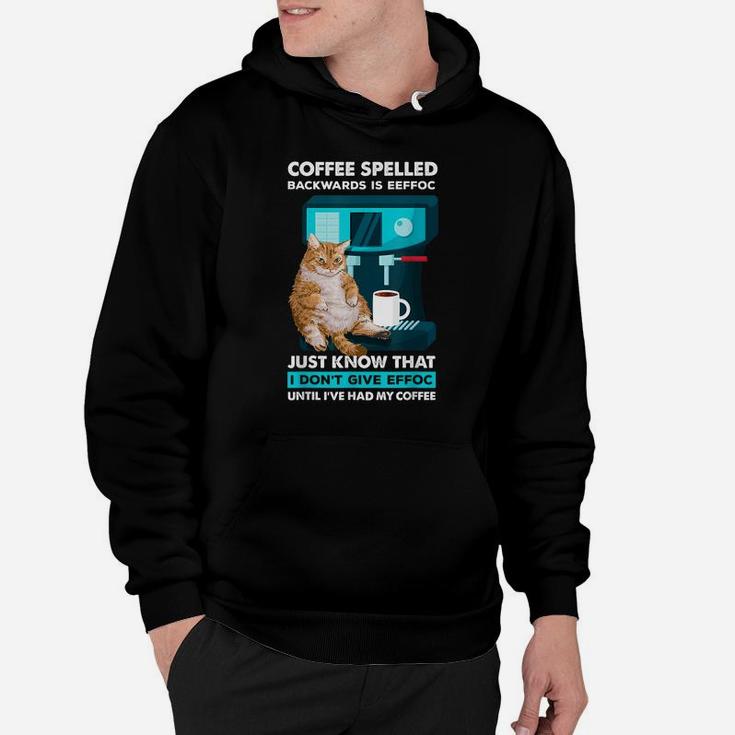 Funny Cat Espresso Machine And Cup For Barista Coffee Lovers Hoodie