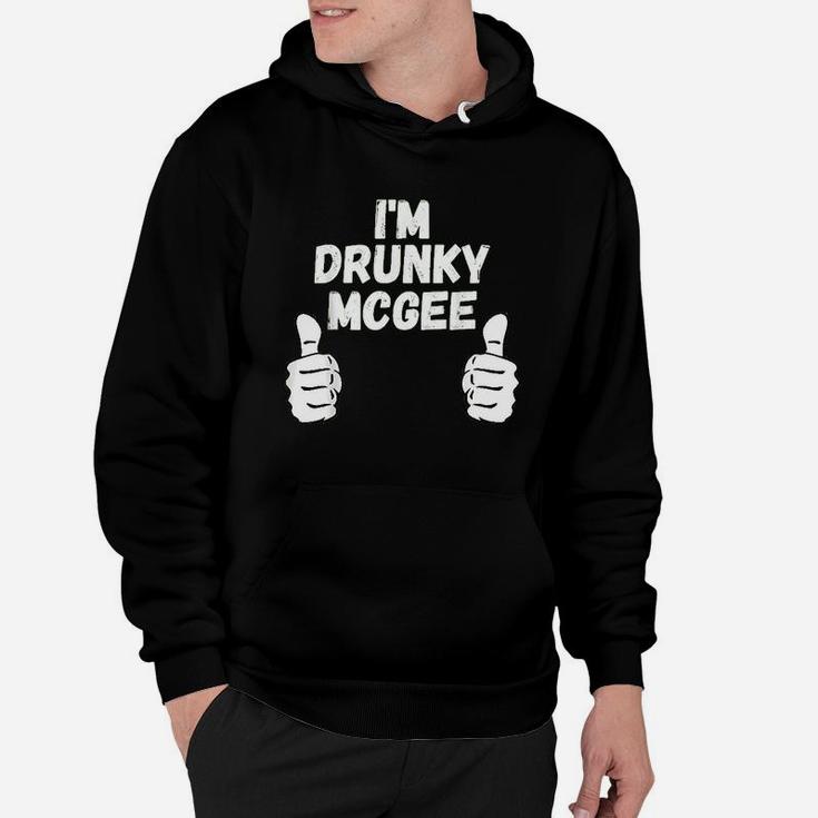 Funny Couple St Patricks Day I Am Drunky Mcgee Funny Hoodie