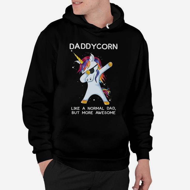 Funny Dabbing Unicorn Daddycorn Dab Unicorns Dad, Daddy Gift Hoodie