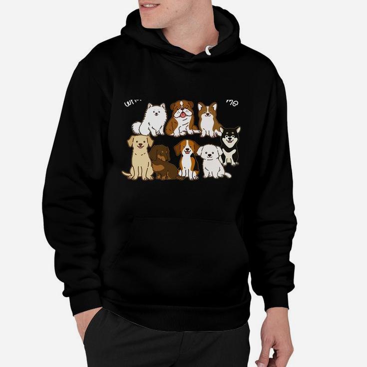 Funny Dog Lovers Don't Care What Anyone Thinks Of Me Except Hoodie