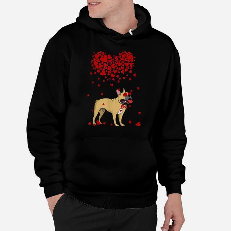 Funny French Bulldog Outfit Dog Valentine Hoodie
