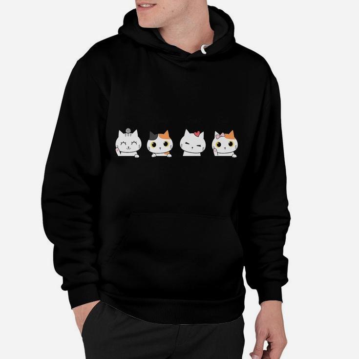 Funny French Counting Cats Un Deux Trois Cat Kittens Hoodie