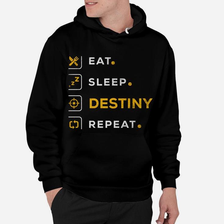 Funny Gamer Christmas Gift Eat Sleep Destiny Sweatshirt Hoodie