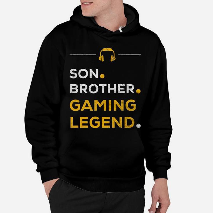 Funny Gamer Christmas Gift Son Brother Gaming Legend Hoodie