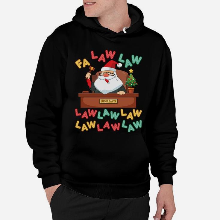 Funny Lawyer Christmas Santa Hat Fa Law Quote Holiday Sweatshirt Hoodie