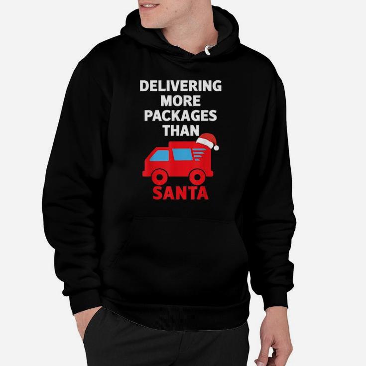 Funny Post Office Delivering More Packages Than Santa Hoodie