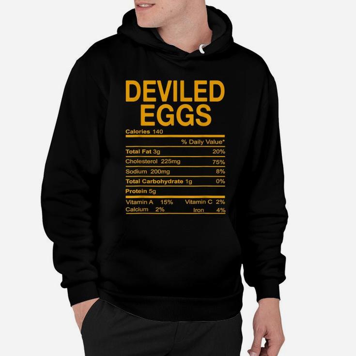Funny Thanksgiving Food - Deviled Eggs Nutrition Facts Hoodie