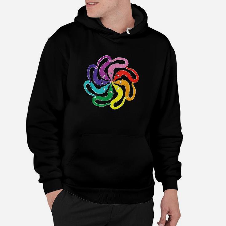 Fuzzy Worm On A String Meme Rainbow Mandala Hoodie