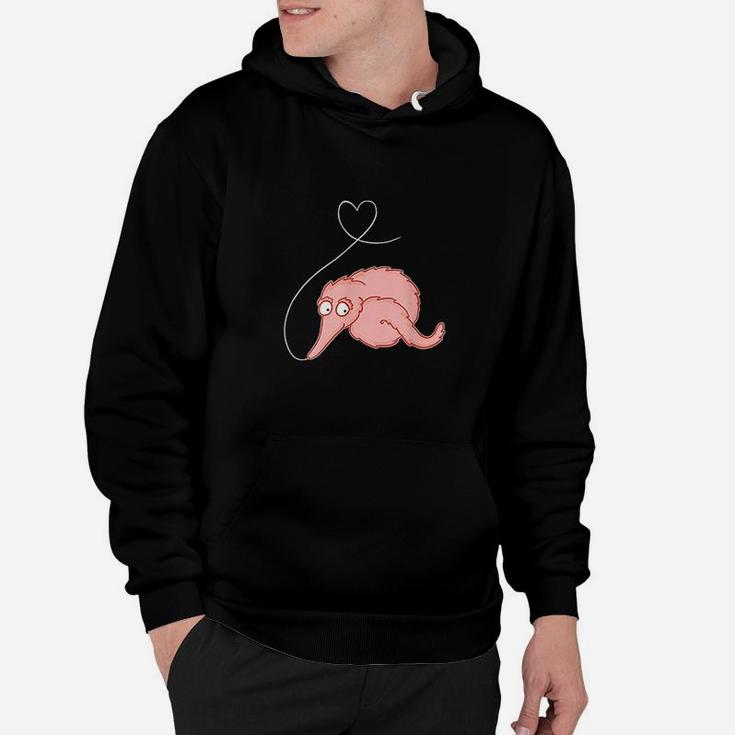 Fuzzy Worm On A String Meme With Heart Hoodie