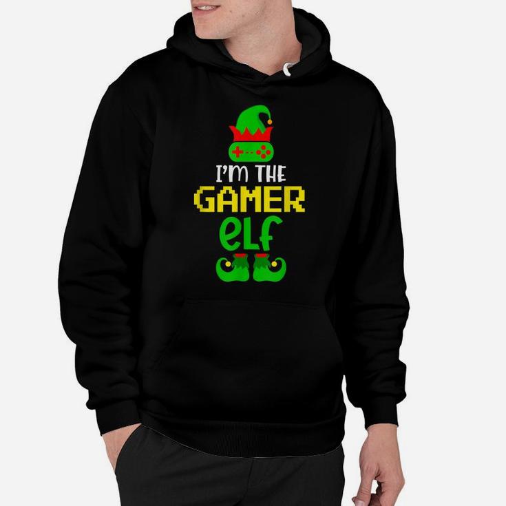 Gamer Elf Funny Christmas Boy Girl Men Women Child Pajama Hoodie
