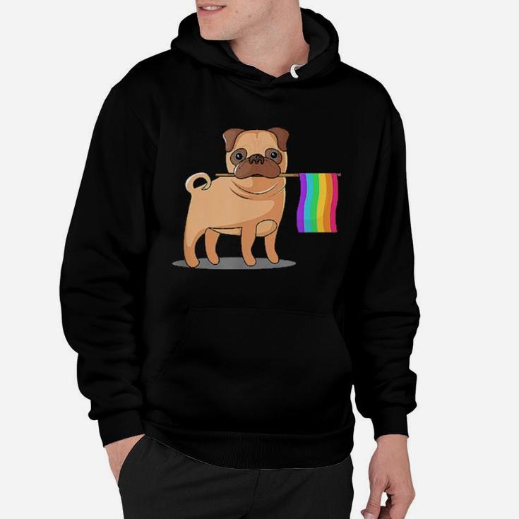 Gay Pride Flag Pug Lgbt Pride Hoodie
