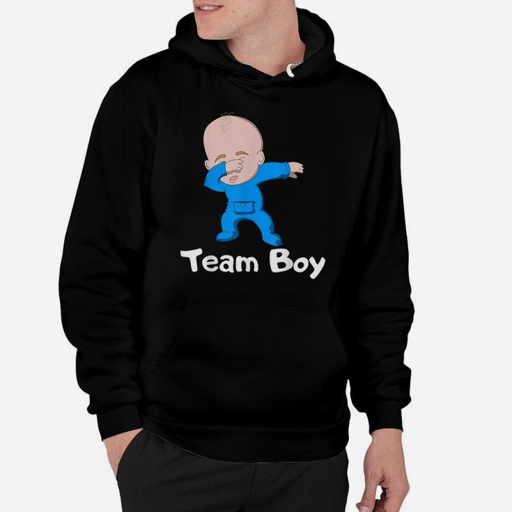 Gender Reveal Party Team Boy Dabbing Baby Hoodie