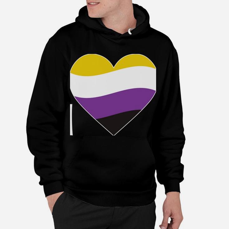 Genderfluid 'Love' | Agender Gift For Non-Binary Pride Flag Hoodie