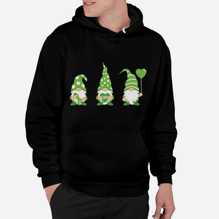 Gnome One Fights Alone Mental Health Awareness Green Ribbon Hoodie