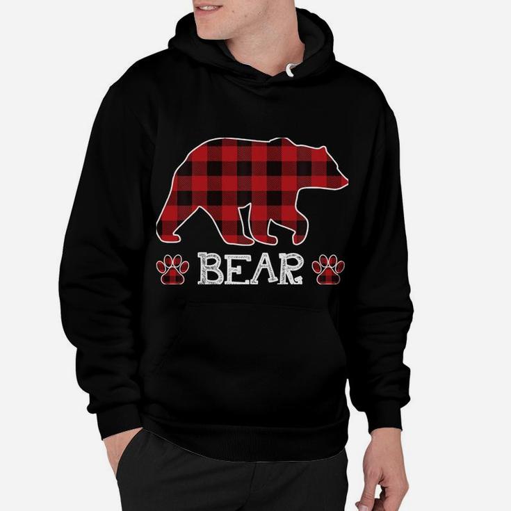 Grandpa Bear Christmas Pajama Red Plaid Buffalo Family Gift Sweatshirt Hoodie