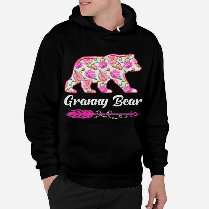 Granny Bear Flower Outfit Cute Matching Family Mothers Day Hoodie